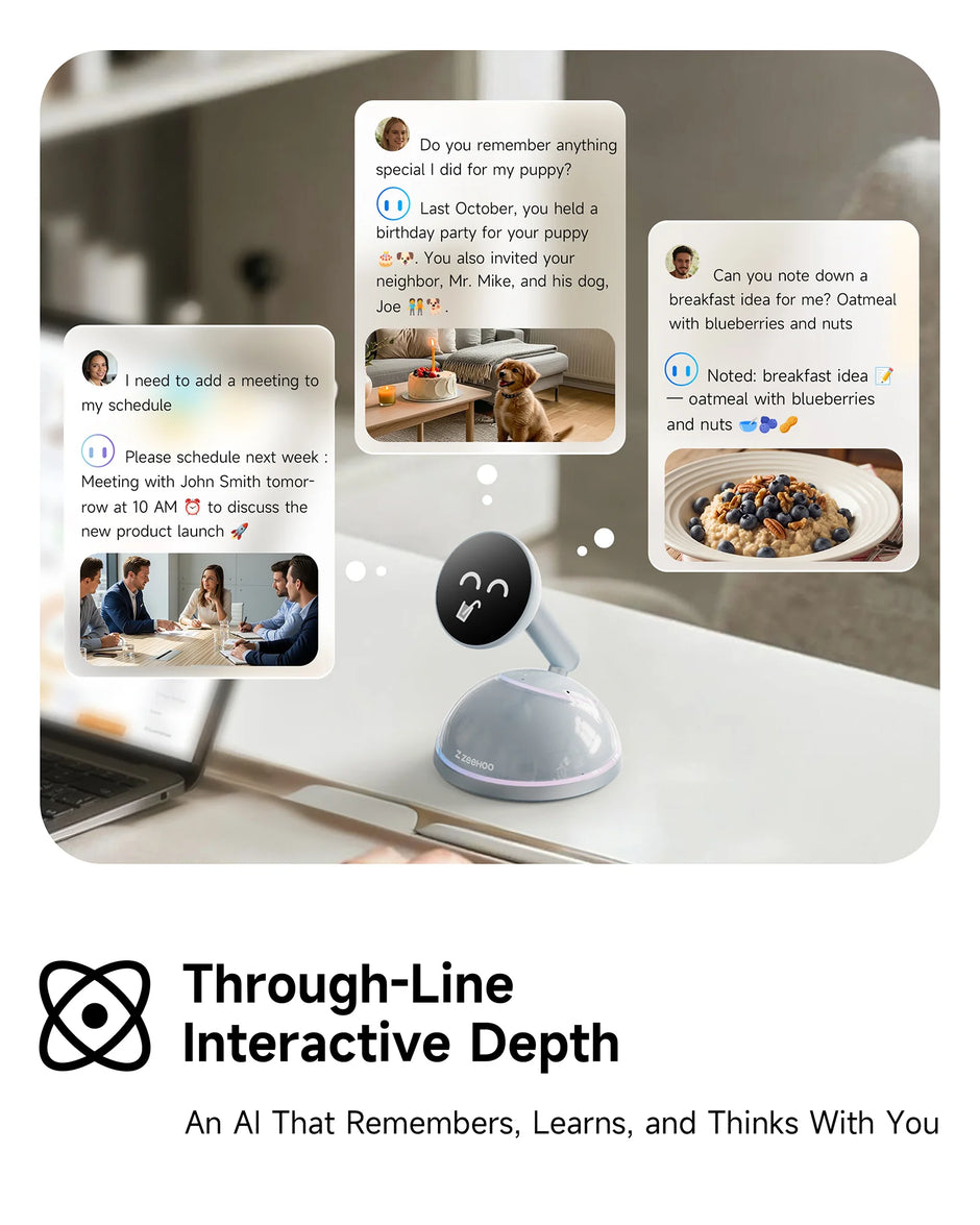 Pre-order the ZEEHOO AIPAL DOCK Real-Time Ai Voice Productivity Companion